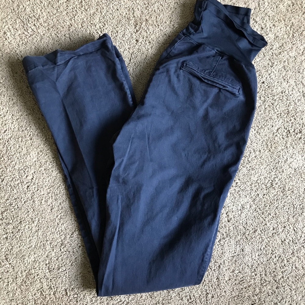 Gap maternity long length bootcut chinos